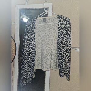Ann Taylor Leopard Print Cardigan